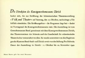 Volk und Theater