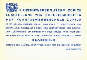 Schülerarbeiten der Kunstgewerbeschule Zürich 1948