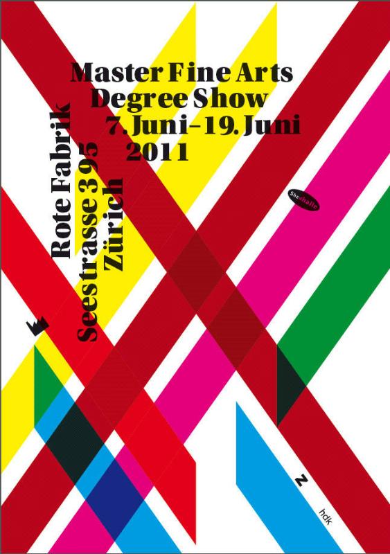 Master Fine Arts Degree Show 2011 ; Cover Ausstellungspublikation