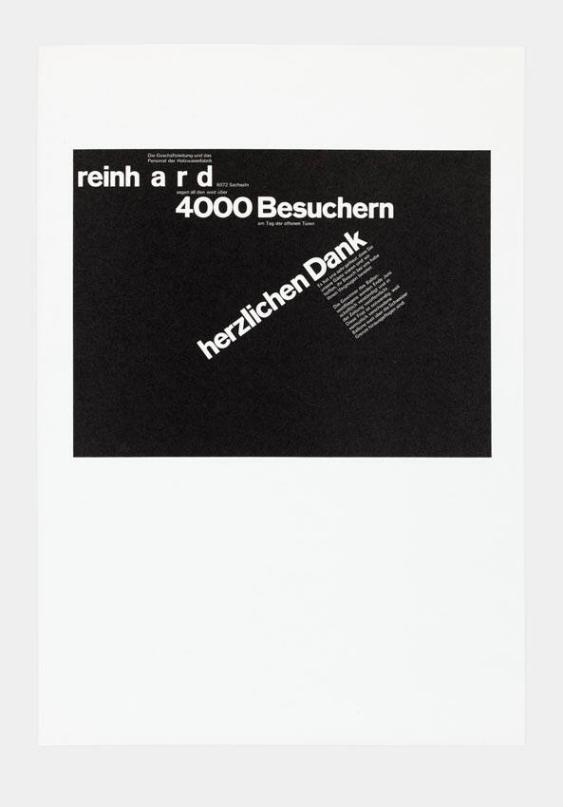 reinhard 4000 Besuchern herzlichen Dank