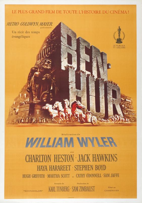 Ben Hur - Le plus grand film de toute l'histoire du cinéma! Un récit des temps évangéliques