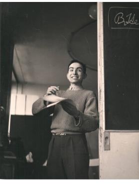 Hans Weyermann in der Fotoklasse, 1958
