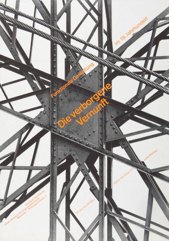 Die verborgene Vernunft - Funktionale Gestaltung im 19.Jahrhundert - Ausstellung - Neue Sammlung München