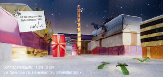 Für alle das passende Weihnachtsgeschenk - Sihlcity - Sonntagsverkäufe: 11 bis 18 Uhr - (...)