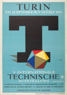 Turin 1955 - V. Internationale technische Ausstellung (...) - Ausstellungs-Palast im Valentino