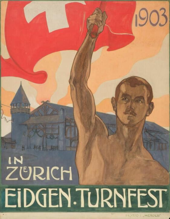 Eidgen. Turnfest in Zuerich 1903 - Motto: "Herold"