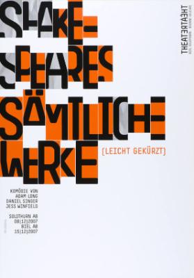 Shakespeares Sämtliche Werke - (leicht gekürzt) - Komödie von Adam Long, Daniel Singer, Jess Winfield -  Theater Biel Solothurn