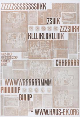 ZZZZZSSSSSSSSIIKK - ZSIIK - ZZSIKK - KILLIKKIIKLLIIK - Haus für eletkronische Künste Basel - CHHRRRRR - (...) - WWW.HAUS-EK.ORG