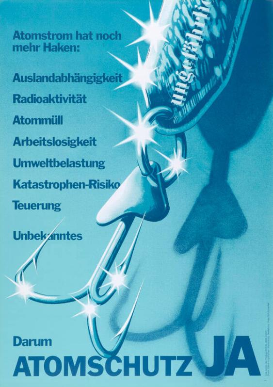 Atomstrom hat noch mehr Haken: Auslandabhängigkeit - Radioaktivität - Atommüll - Arbeitslosigkeit - Umweltbelastung (...) - Darum Atomschutz JA
