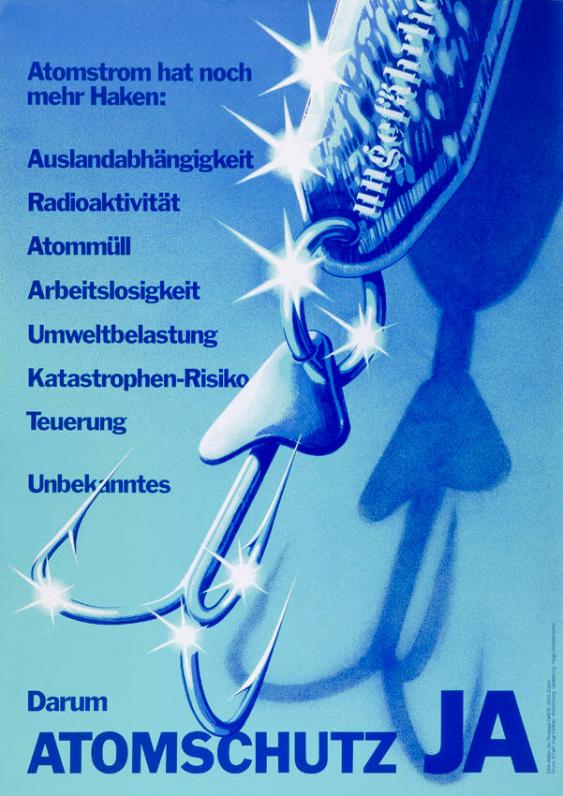 Atomstrom hat noch mehr Haken: Auslandabhängigkeit - Radioaktivität - Atommüll - Arbeitslosigkeit - Umweltbelastung (...) - Darum Atomschutz JA