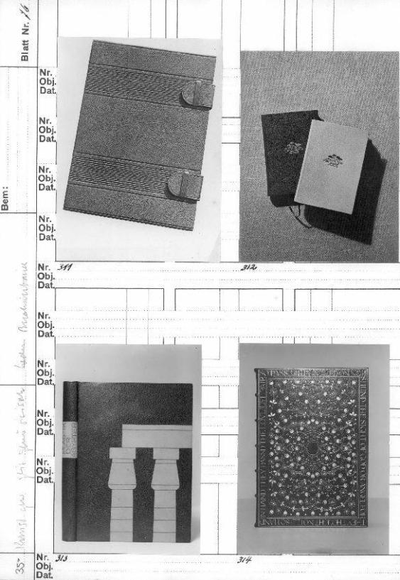 Kunstgewerbeschule, Fachklasse Buchbinder