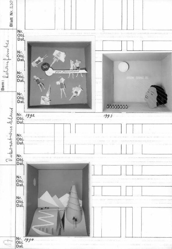 Kunstgewerbeschule, Dekorationsklasse Schaufenster