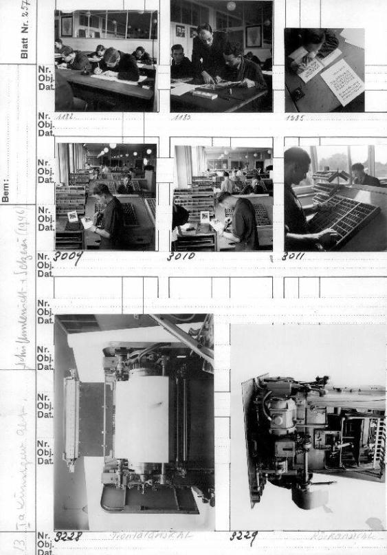 Kunstgewerbeschule, Schriftsetzer