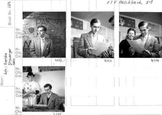 Kunstgewerbeschule, Herr Aeschbach, Vorkurs