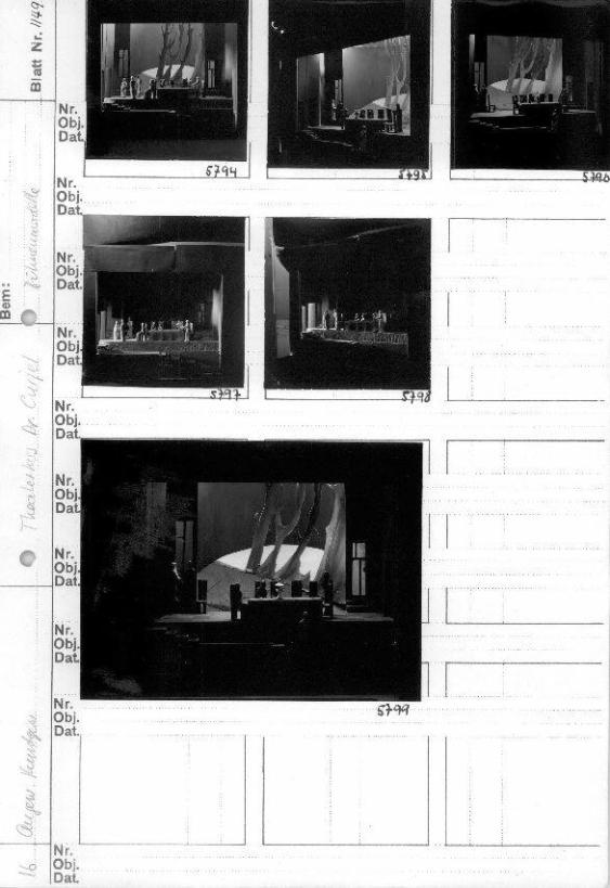 Angewandtes Kunstgewerbe ; Theaterkurs Hans Curjel ; Bühnenmodelle