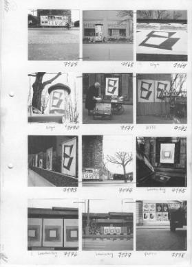 Plakatkunst auf der Strasse ; Aktion