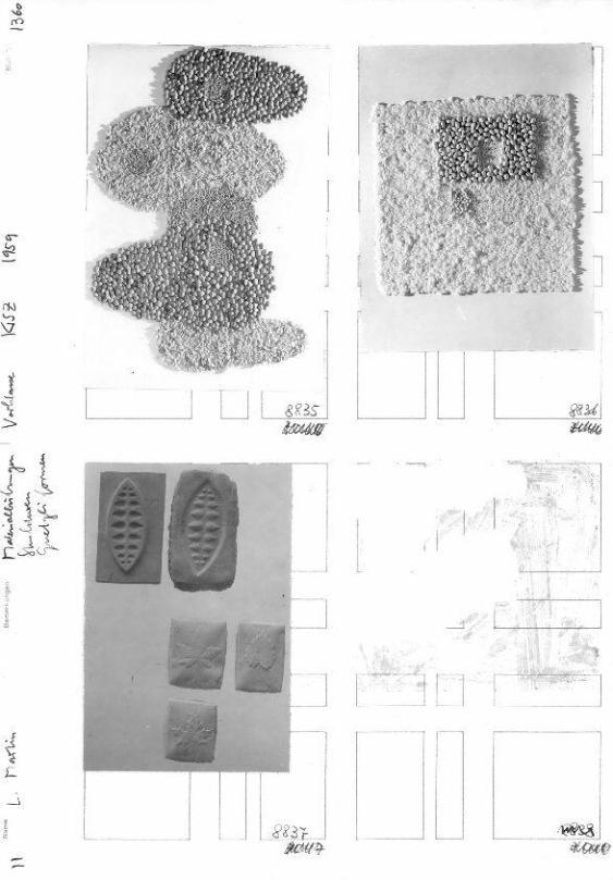Materialübungen Vorklasse KGSZ 1959 ; Guetzli formen