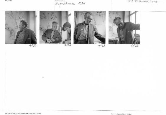 Otto Morach, Aufnahmen 1951 in der Textilklasse