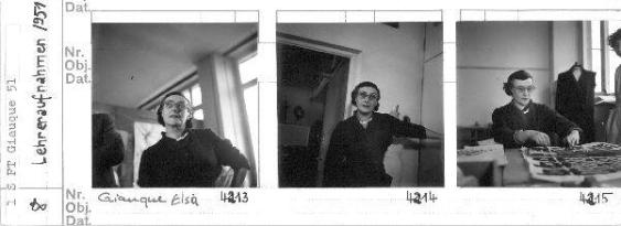 Elsi Giauque ; Lehrerportraits 1951