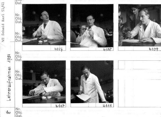 Karl Schmid ; Lehreraufnahmen 1951