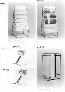 Abschlussarbeiten A6 1965 ; MUBA-Stand Flavio Rimoldi ; Lampe Bruno Müller, Hotel Meierhof  Wilfred Spring
