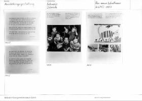 Ausstellungsgestaltung ; Unterabteilung Schweiz Zürich