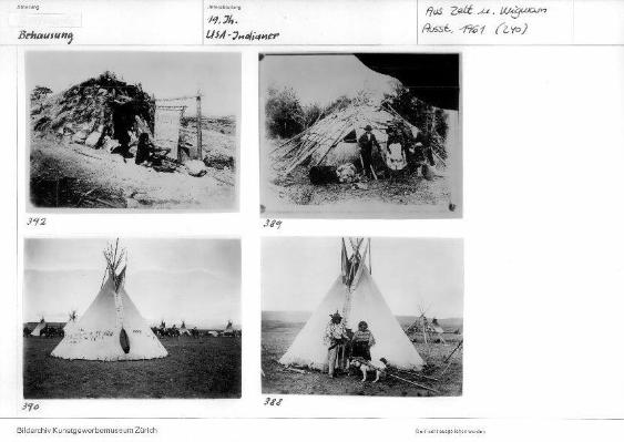 Behausung / 19. Jahrhundert USA  Indianer, KGMZ