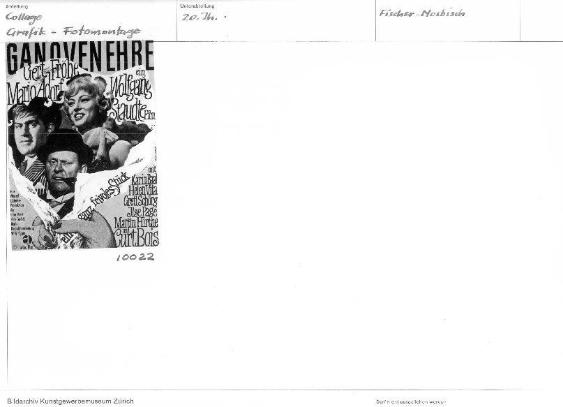 Graphik -Fotomontage / 20. Jahrhundert, Fischer -  Nosbisch