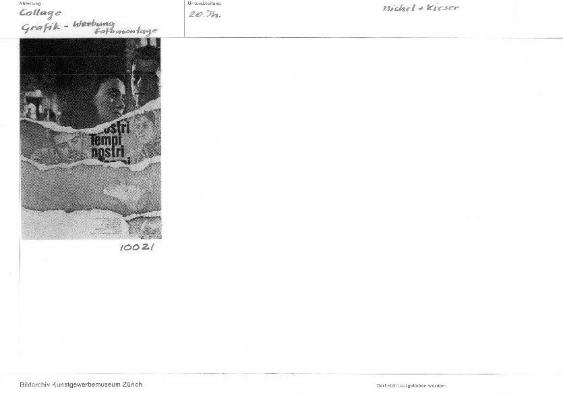 Graphik - Werbung Fotomontage / 20. Jahrhundert, Michel + Kieser