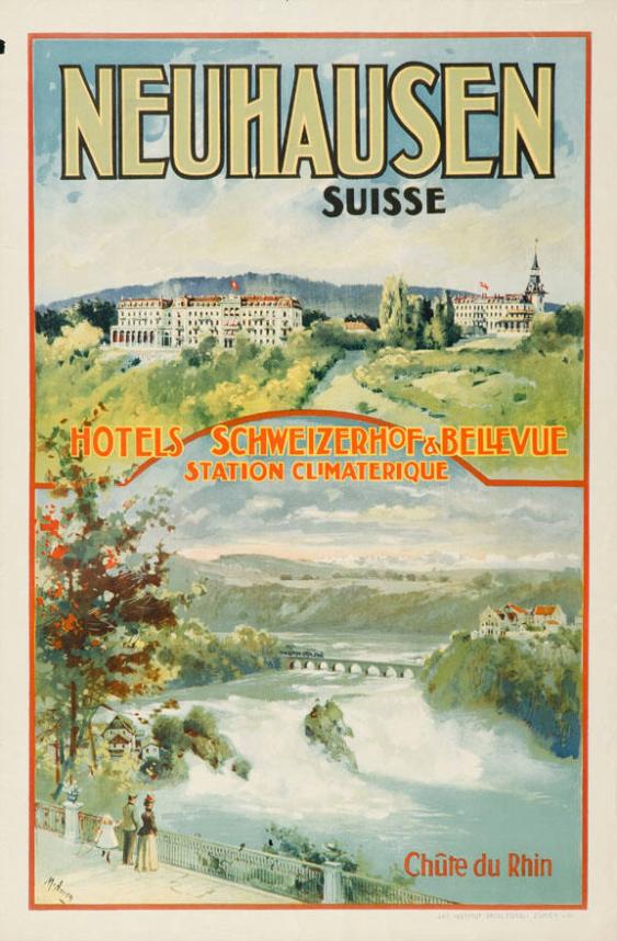 Neuhausen - Suisse - Hotels Schweizerhof & Bellevue - Station climatérique - Chûte du Rhin