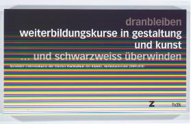 ZHdK, Weiterbildungskurse in Gestaltung und Kunst, Herbstsemester 2009/2010