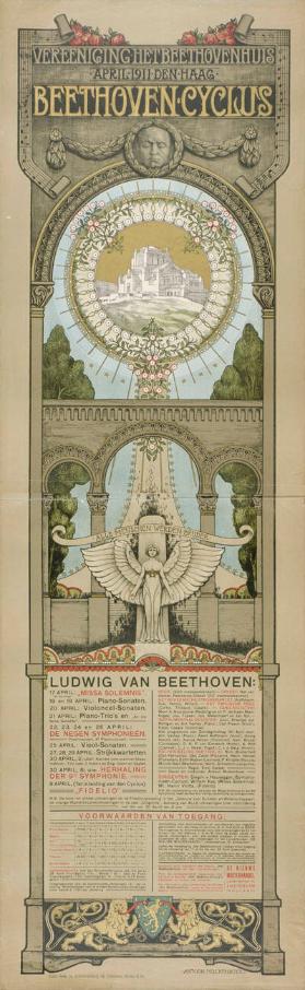 Vereinigung Het Beethovenhuis - April 1911 - Den Haag - Beethoven Cyclus - Alle Menschen werden Brüder