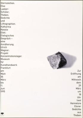 Sternzeichen. Else Lasker-Schüler: Theben, Gedichte und Lithographien. (...) - Museum für Kunsthandwerk Frankfurt