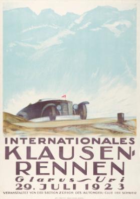 Internationales Klausenrennen - Glarus - Uri - 29. Juli 1923