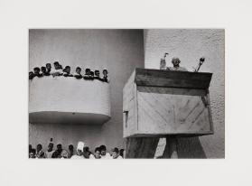 [Eröffnung der Kirche von Notre-Dame du Haut in Ronchamp von Nordwesten]