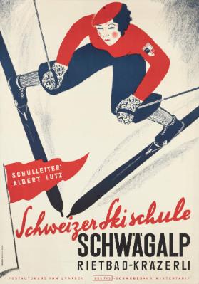 Schweizer Skischule - Schwägalp - Rietbad-Kräzerli - Schulleiter: Albert Lutz - Postautokurs von Urnäsch - Säntis-Schwebebahn Wintertarif