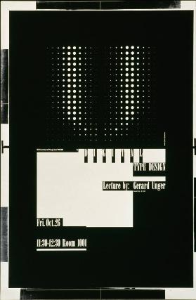 Digital Type Design, Lecture: by Gerard Unger