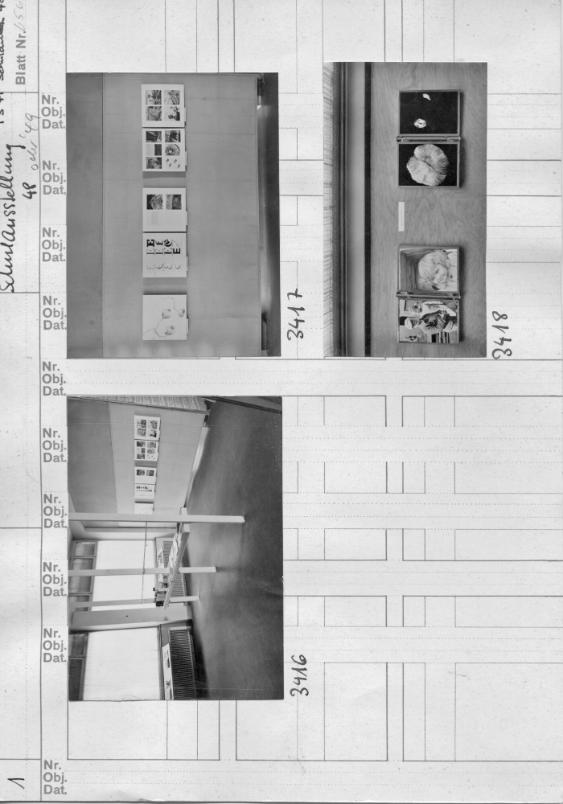 Schulausstellung 1948 (ev. 1949) ; Ausstellungsgestaltung