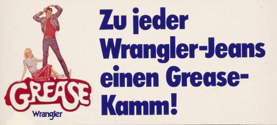 Zu jeder Wrangler-Jeans einen Grease-Kamm!