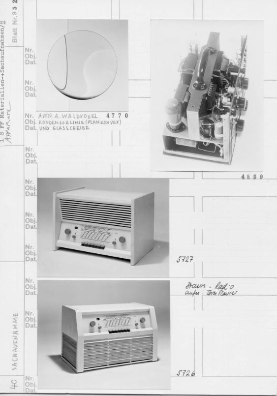 Sachaufnahme ; Apparate ; Radio, Kondensorlinse