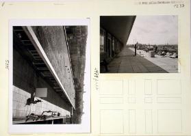 Terrasse 5. Stock ; Gebäudeaufnamen Kunstgewerbeschule
