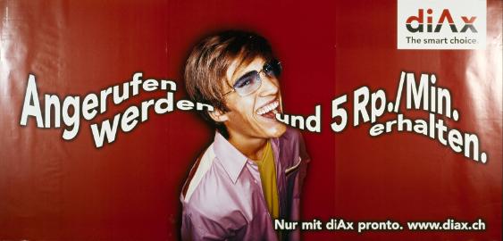 Angerufen werden und 5 Rp. Min. erhalten.