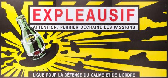 Expleausif - Attention: Perrier déchaîne les passions - Ligue pour la défense du calme et de l'ordre