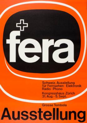 Fera - Schweiz. Ausstellung für Fernsehen - Elektronik - Radio - Phono - Kongresshaus Zürich - 31.Aug.-5. Sept.
