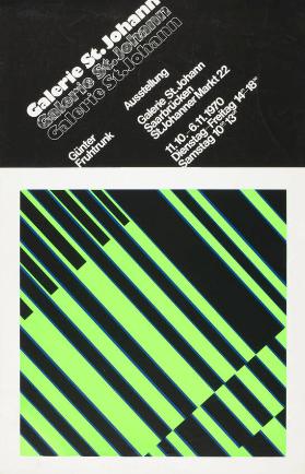 Galerie St. Johann - Günter Fruhtrunk - Ausstellung - Galerie St. Johann Saarbrücken St. Johanner Markt 22 - 11.10. - 6.11. 1970