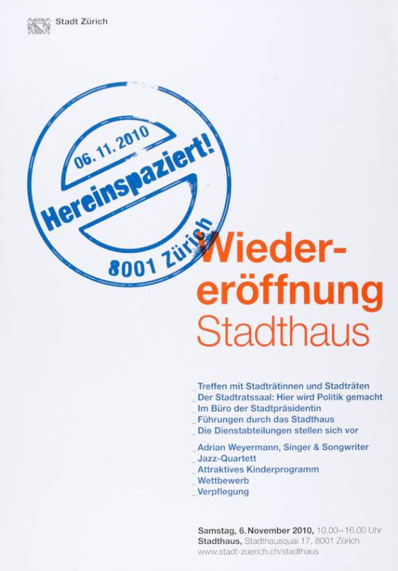 Wiedereröffnung Stadthaus - Hereinspaziert