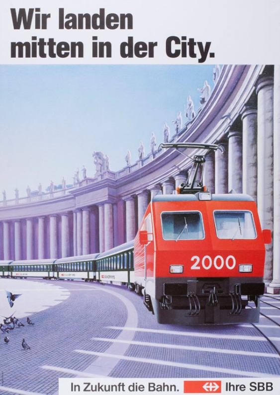 Wir landen mitten in der City. In Zukunft die Bahn. Ihre SBB