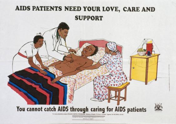 Aids patients need your love, care and support - You cannot catch Aids through caring for Aids patients