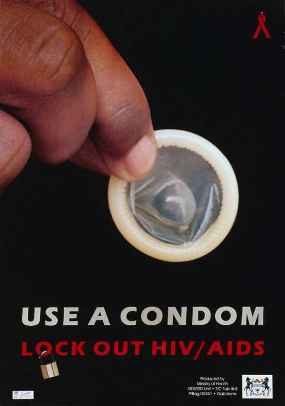 Use a condom - Lock out HIV / Aids
