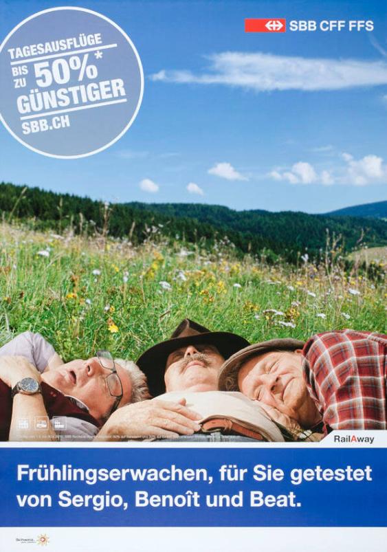 Frühlingserwachen, für Sie getestet von Sergio, Benoît und Beat. SBB CFF FFS